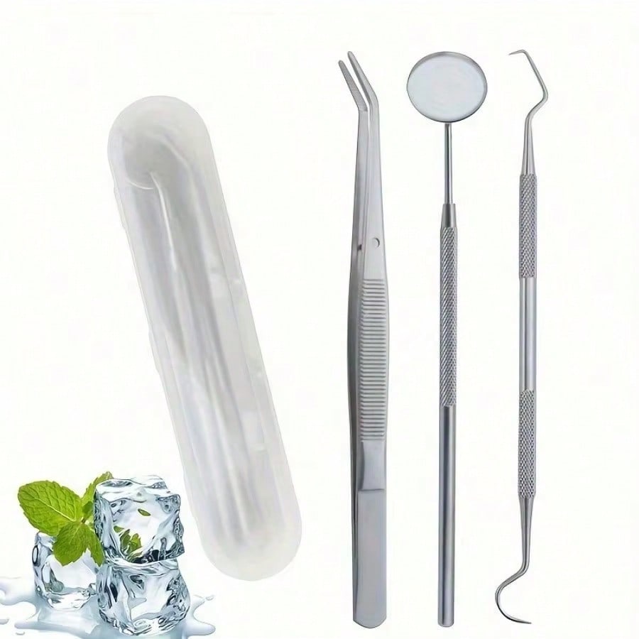 Teeth Whitening Kit - Professionelles Zahnpflege-Set aus Edelstahl, Zahnreinigungs- und