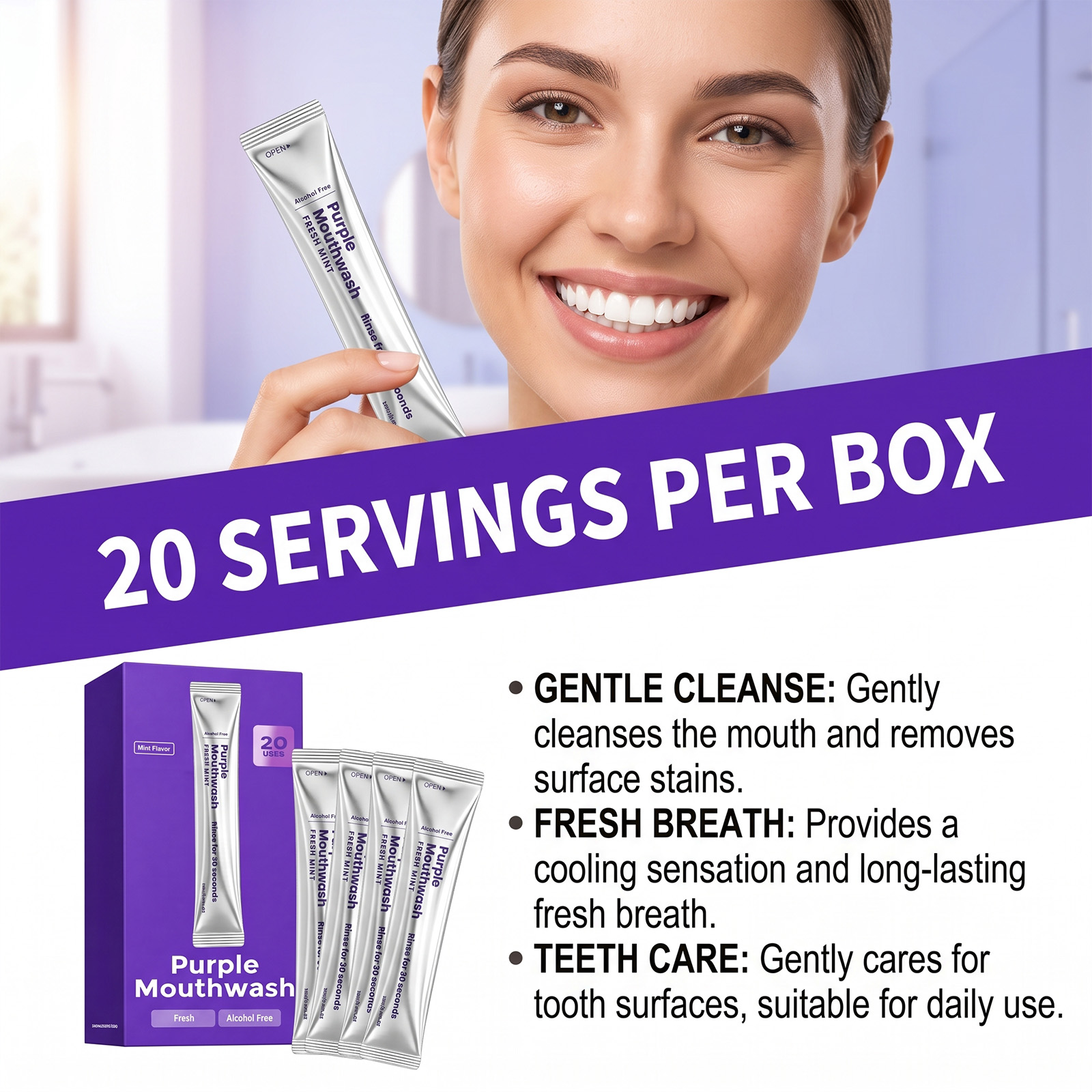 20er-Pack Sofort-Aufhellungs-M – Teeth Whitening Mouthwash Bewertung und Preis