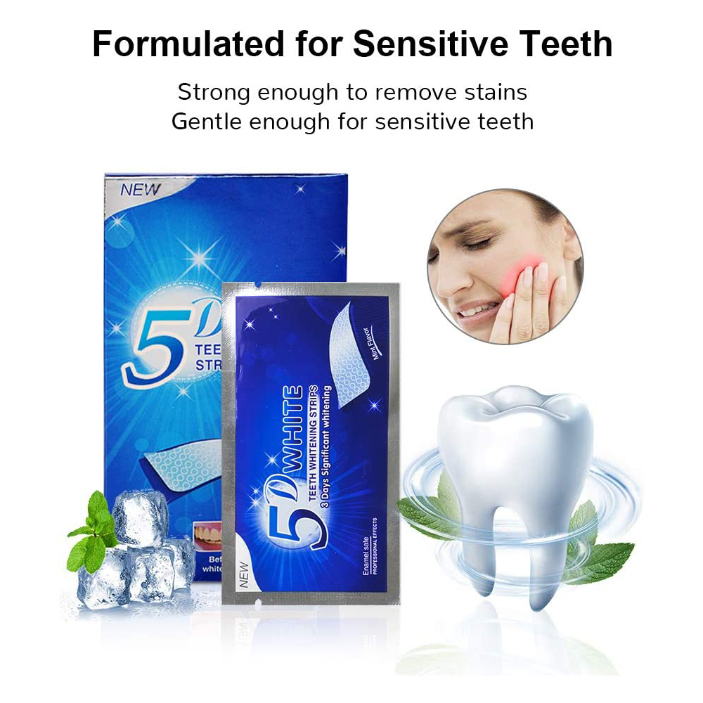 5D Weiße Zahnweißstreifen, Auf – Teeth Whitening Near Me Bewertung und Preis